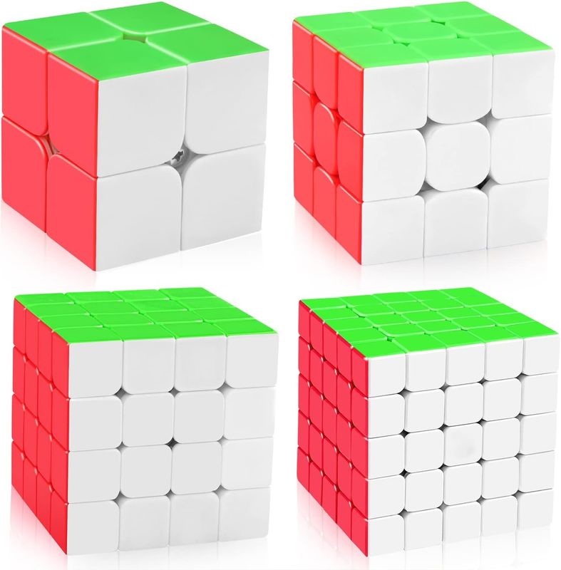 مجموعة مكعب روبيك المغناطيسي متعدد الألوان مع 2x2 3x3 4x4 5x5 سلسلة للمجموعة الحالية