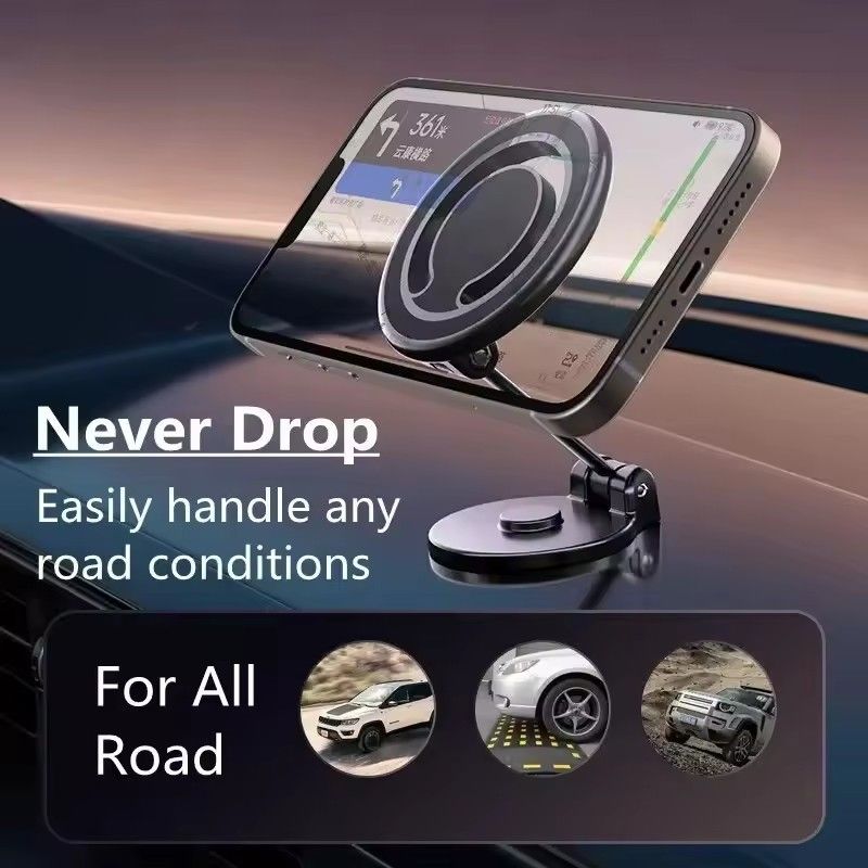 1080 مغناطيسي حامل الهاتف السيارة المغناطيس سيارة دعامة جبل الخلية الهاتف الذكي دعم في السيارة ل iPhone 15 14 13 12 11 سامسونج