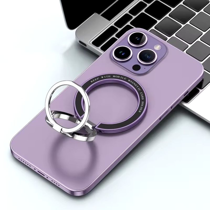 حامل حلقة الهاتف المحمول المغناطيسي متوافق مع iPhone 12 13 14 Series MagSafe